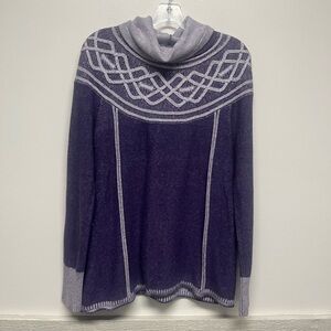 Eddie Bauer Purple Turtleneck Sweater Top